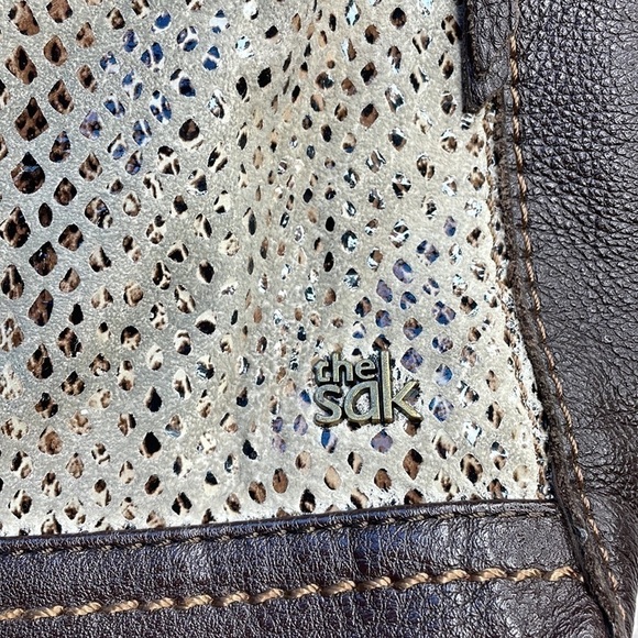 THE SAK | WOMENS THE SAK LEATHER & REPTILE ADJUSTABLE BROWN TONE CROSSBO… - Picture 3 of 11